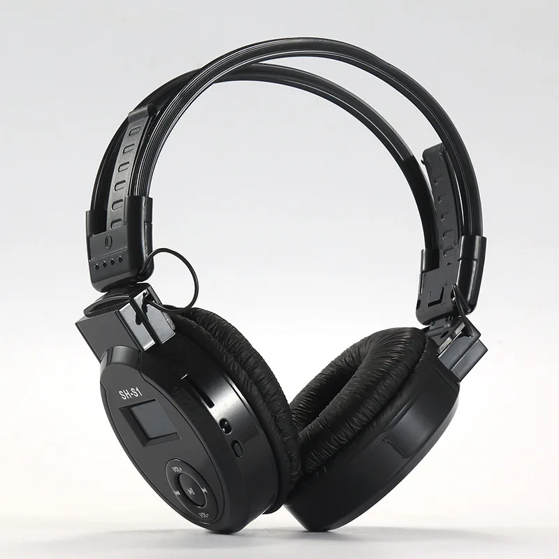 Гарнитура Hi Fi для занятий спортом проводные наушники с TF картой макс. до 32 Гб FM