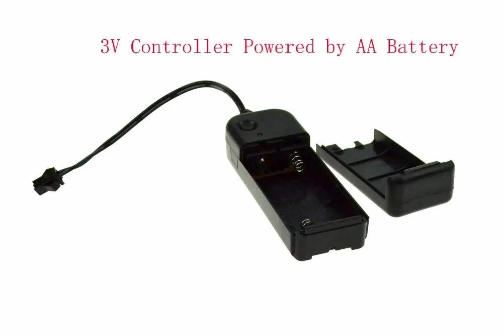 2aa 3V батарея 5V USB или dc12v 5 цветов неоновый светильник светящийся EL провод веревка лента кабельная лента светодиодный светильник Холодный светильник для автомобиля декоративная лента лампа