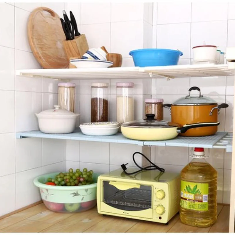 Регулируемый шкаф органайзер для хранения полки настенные Кухня стойки Экономия