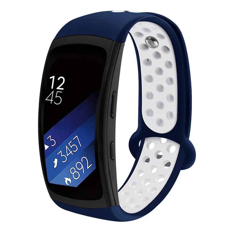 Для samsung gear Fit 2/gear fit2 pro ремешок умный браслет силиконовые дышащие спортивные часы R360/R365 полосы COMLYO Fit 5,5-8,1 дюймов
