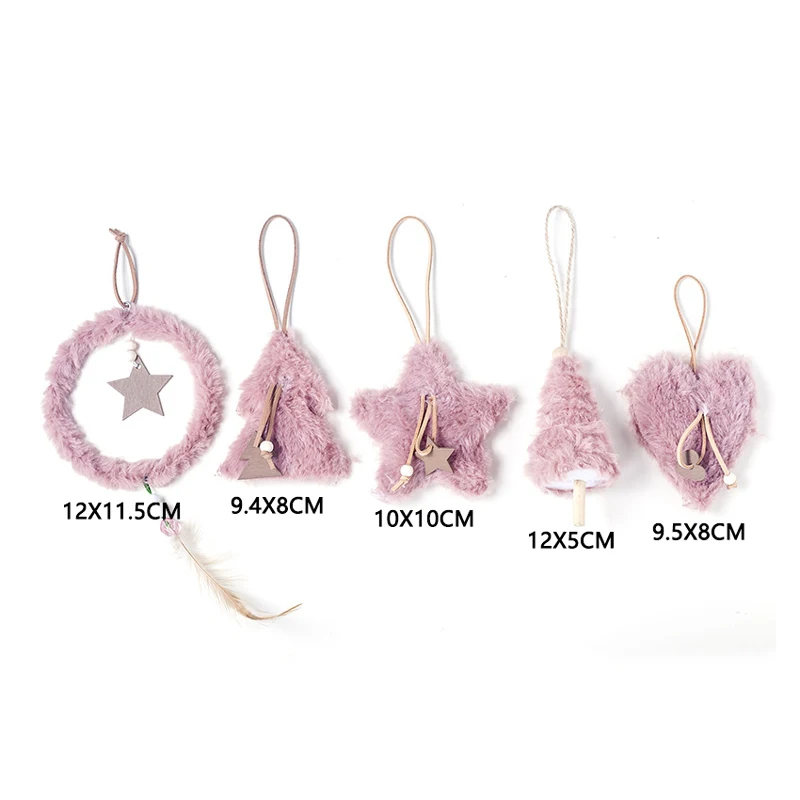 5 шт./лот Рождественская елка плюшевая декоративная подвеска Navidad подвесной декор