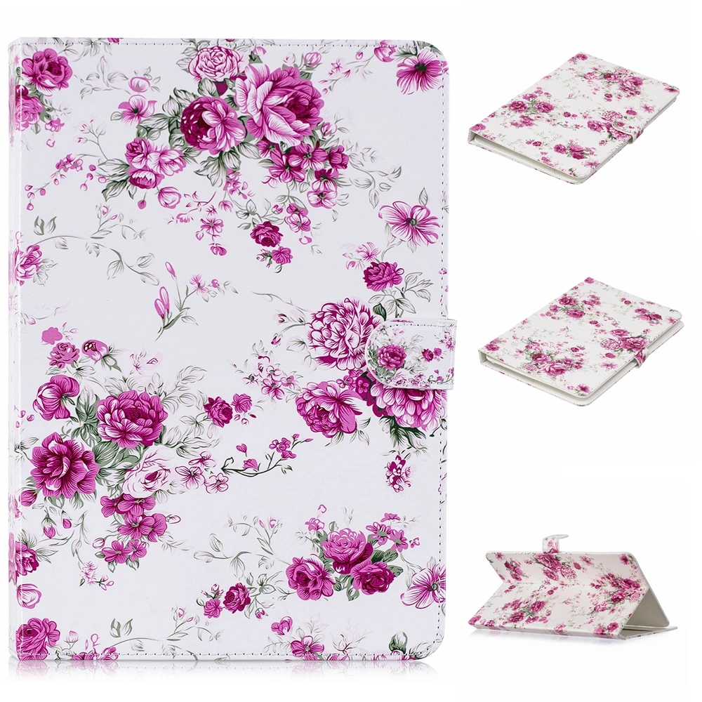 Универсальный 10-дюймовый чехол для планшета с принтом пряжкой откидной