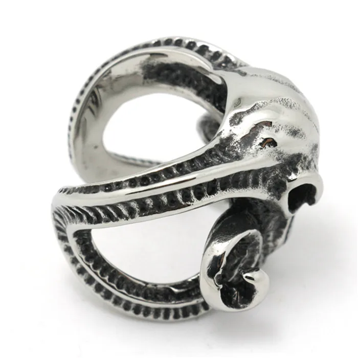 1pc Factory Price Punk Style Cool New Ainmal Head Fashion Ring 316L Stainless Steel Biker | Украшения и аксессуары