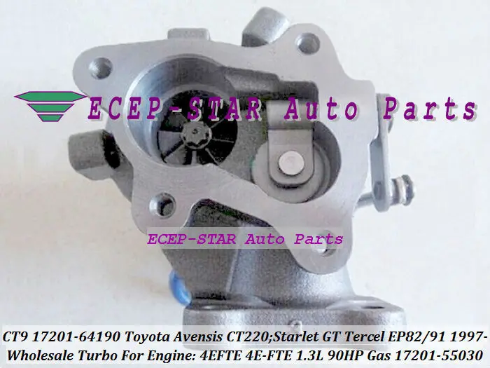 CT9 17201-64190 17201-55030 Турбокомпрессор Для TOYOTA Starlet GT Tercel EP82 EP91 97-Avensis CT 220 97-07 4 Ette 4E-FTE 1.3L |