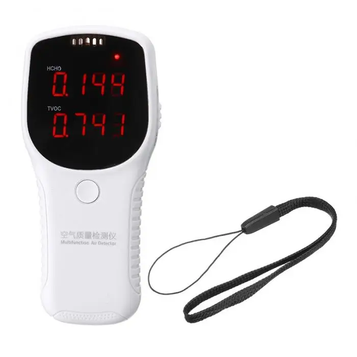 Портативный качества воздуха монитор HCHO TVOC PM2.5 PM10 детектор формальдегида ЖК-дисплей Дисплей тестер SDF-SHIP