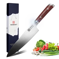 keemake 8 inch kitchen knives chef knife cutter tools german 1 4116 steel sharp blade 58hrc strong hardness color wood handle
