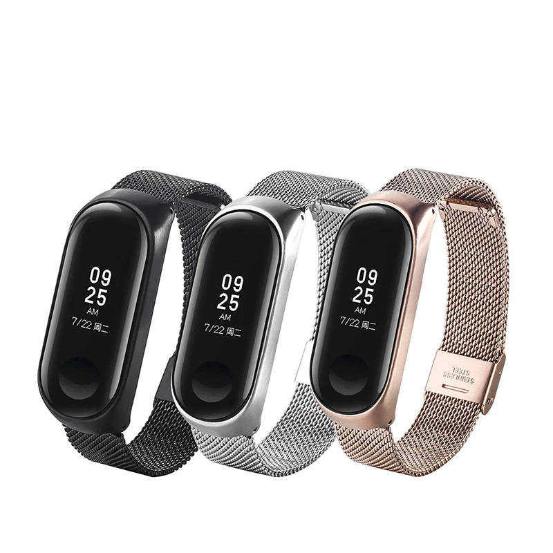 Браслет mi Band 3 4 Металлический Безвинтовой стальной ремешок для Xiaomi mi Band 2 браслет mi band 3 браслеты Pulseira mi band 4 ремешок на запястье