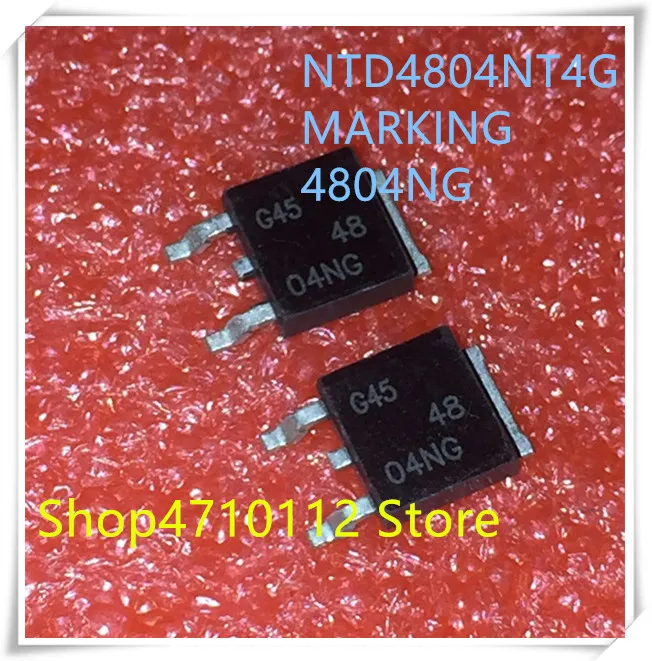 

NEW 10PCS/LOT NTD4804NT4G 30V 14.5A 4804NG 48 04NG TO-252 IC