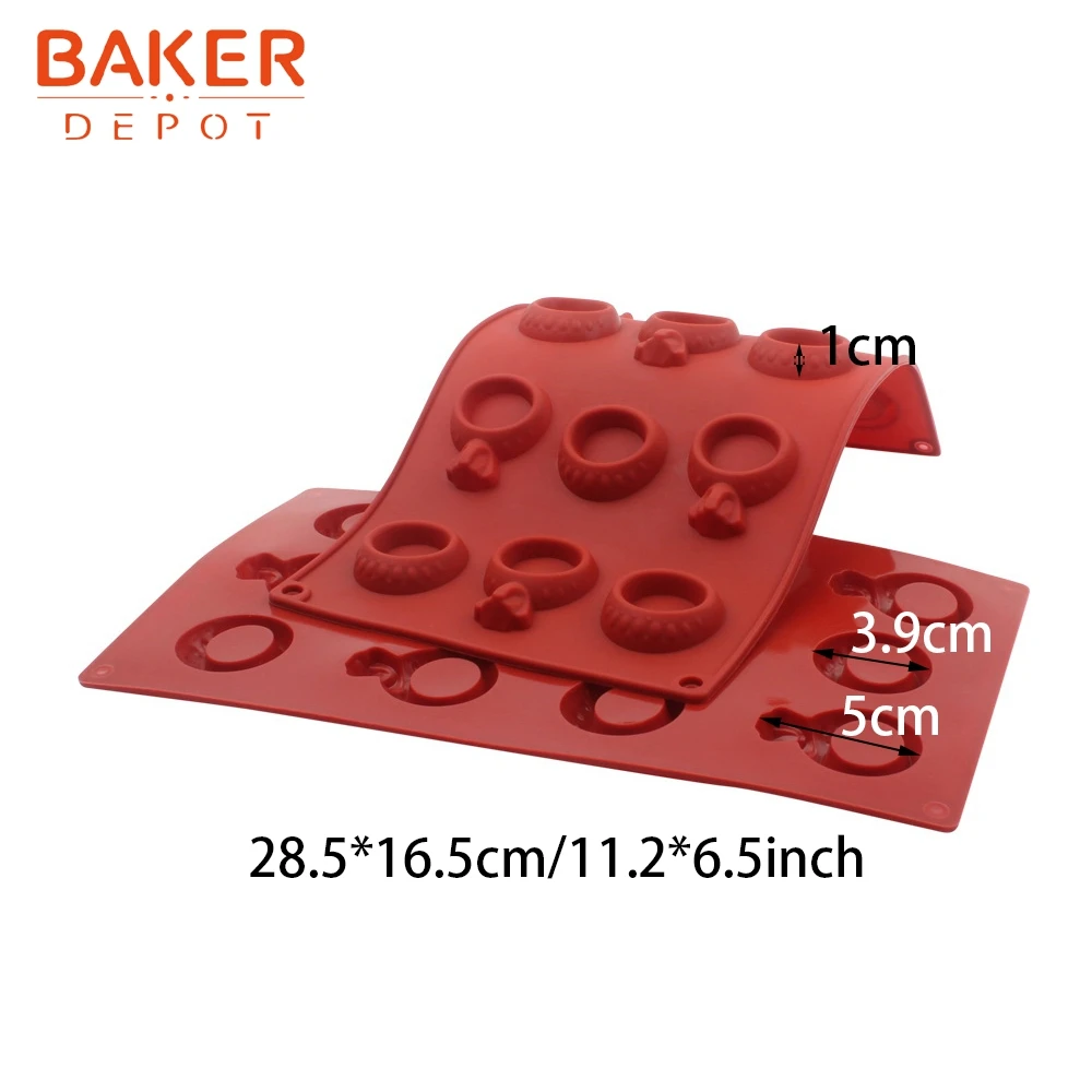 BAKER DEPOT силиконовая форма для шоколадных конфет кольцевая украшения тортов