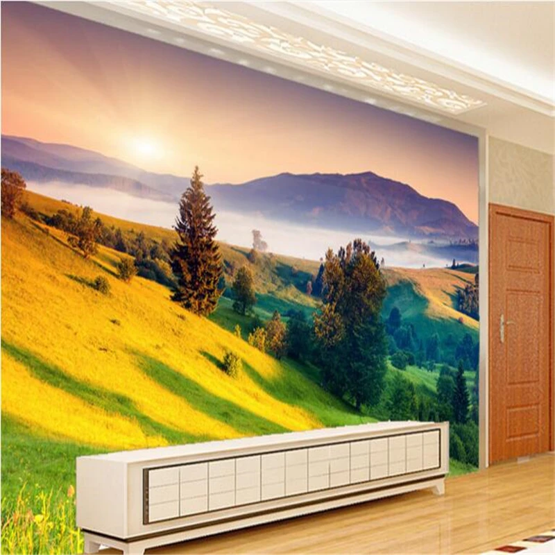 Большие пользовательские обои beibehang пейзаж страны чудес скрытая горная деревня