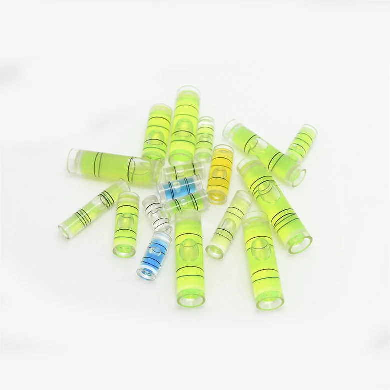 

10 pcs Cylindrical Plastic Spirit Level Vials bubble level , 8*35mm