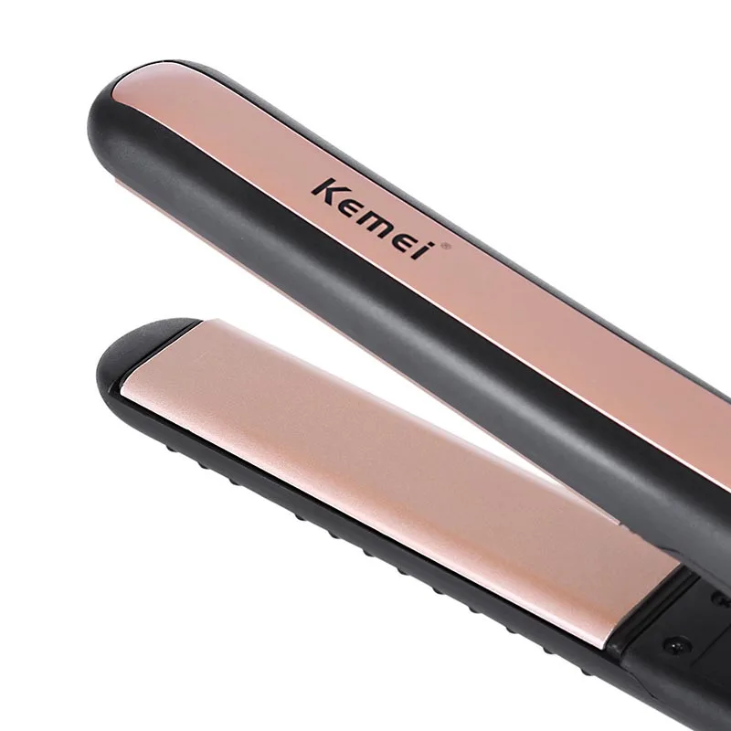Pro Tourmaline Ceramic Hair Straightener Flat Iron Styling Tool 100-240V With Electric Thermostat Straight Perm Hairdresser | Красота и