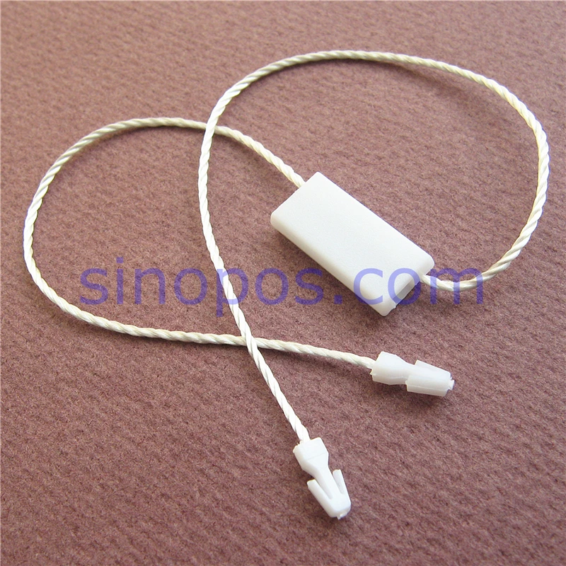 Пластиковая подвесная бирка со шнурком уплотнение с двумя заглушками постоянная
