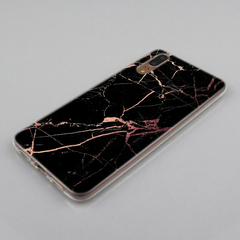 Ярко-розовый Роскошный мягкий силиконовый чехол для Huawei P30 P20 P10 P9 P8 Lite 2017 Pro Mini PSmart
