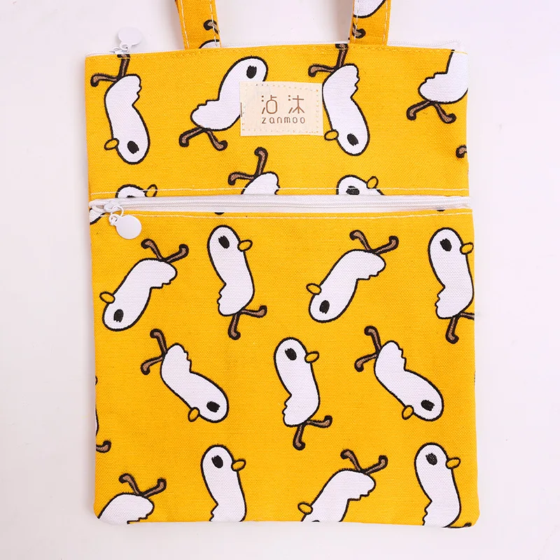 Папка MIRUI с рисунком растений большая простая тканевая оксфордская сумка милыми