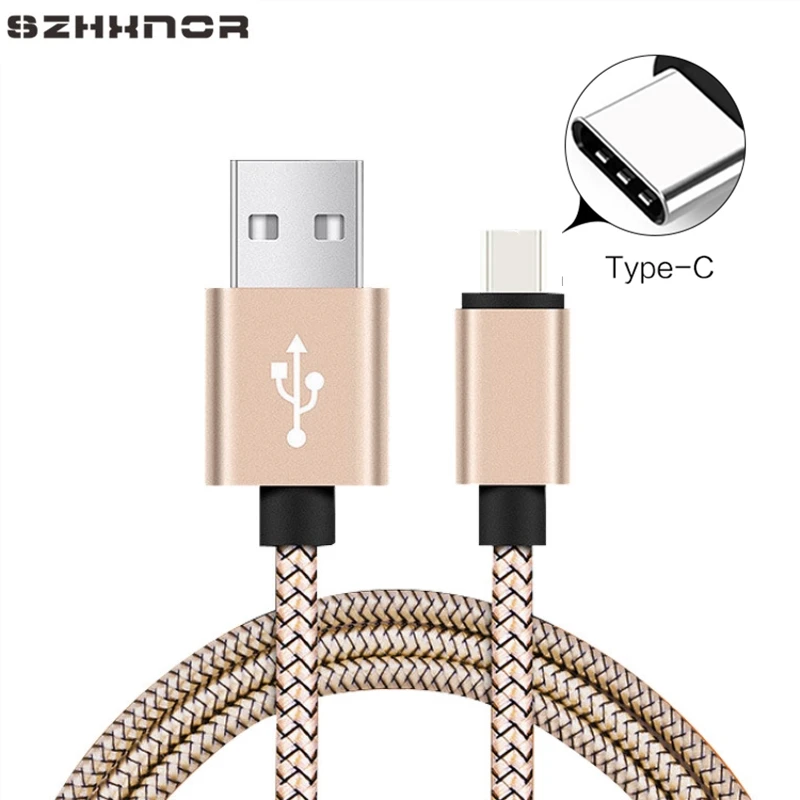 Золотой Кабель usb type-C для samsung galaxy a50 s9 s8 huawei P30 P20 Быстрая зарядка линия зарядное устройство для телефона xiaomi 9 8 9se redmi note 7 - Цвет: Золотой