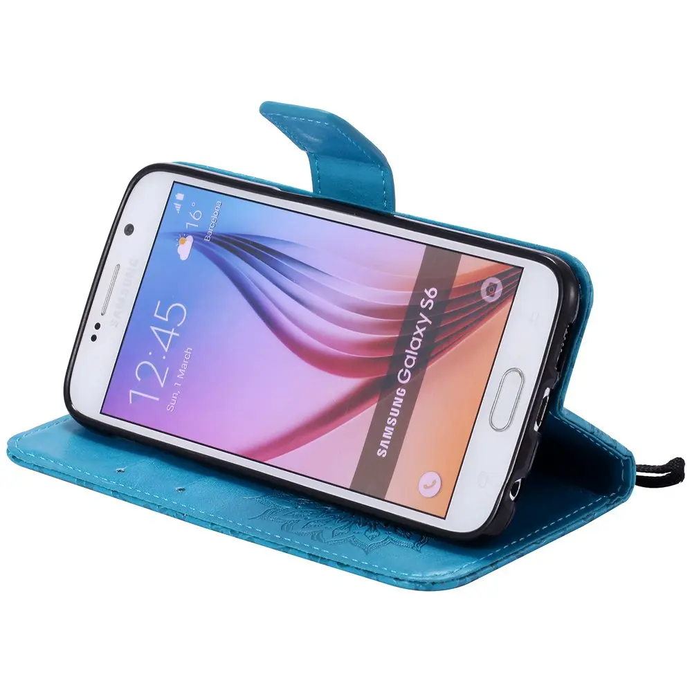 Чехол для Samsung Galaxy S6 Zero F Duos G920 G920F G920FD кошелек флип-чехол телефона из искусственной