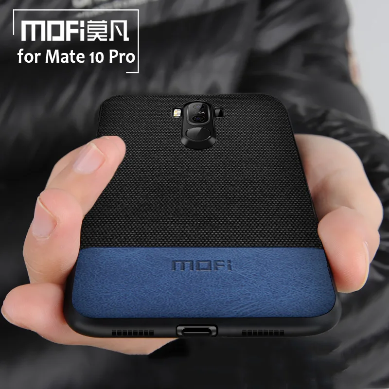 Чехол для huawei mate 10 Pro Mofi ткань мягкий край силиконовый чехол телефона задняя