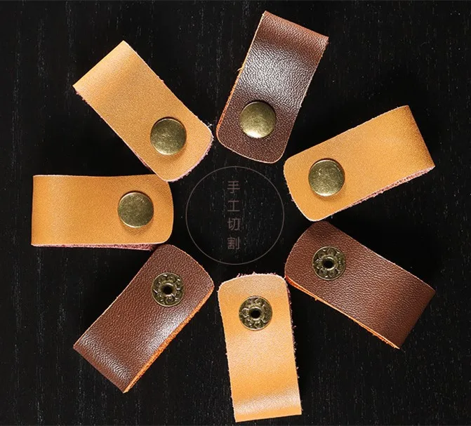 1 шт. Remax Lether Высокое качество креативный кожаный кабель для наушников зажим