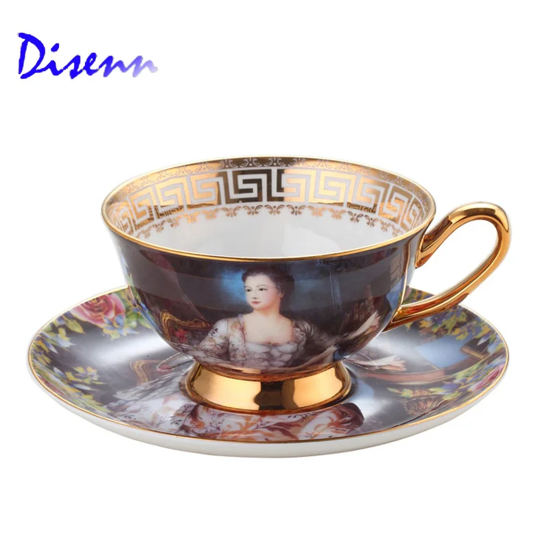 Высокое качество Королевский костяного фарфора кофейная чашка набор