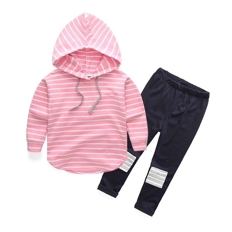 2 шт./компл. Спортивная кофта с капюшоном и леггинсы для девочек|girl clothes set|girls