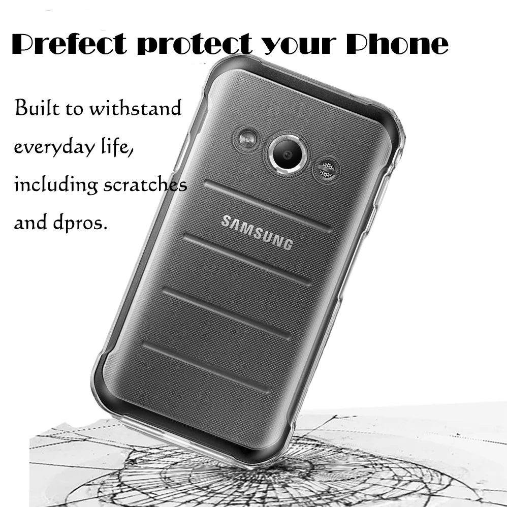 Прозрачный мягкий силиконовый чехол из ТПУ для Samsung Galaxy Xcover 3 G388F / 4 G390F тонкий