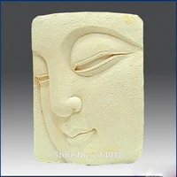 diy buddha close up eyes cuboid food grade handmade silicone soap candle cake decoration mold