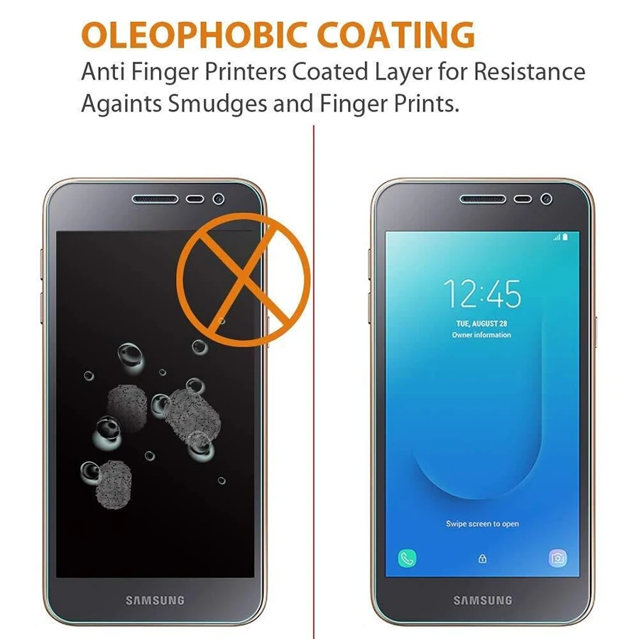 Закаленное стекло для Samsung J2 Core 2 шт. защитная пленка экрана Pro 2018 2.5D полностью