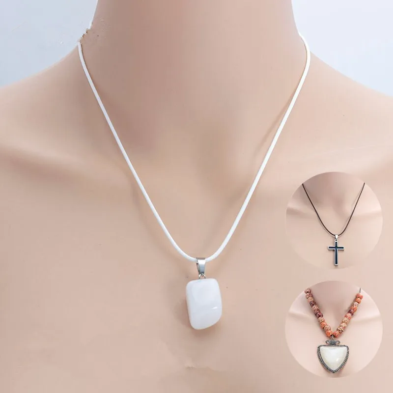 Кожаный Плетеный шнур ручной работы регулируемый для подвесок и шармов 1 5 мм 10