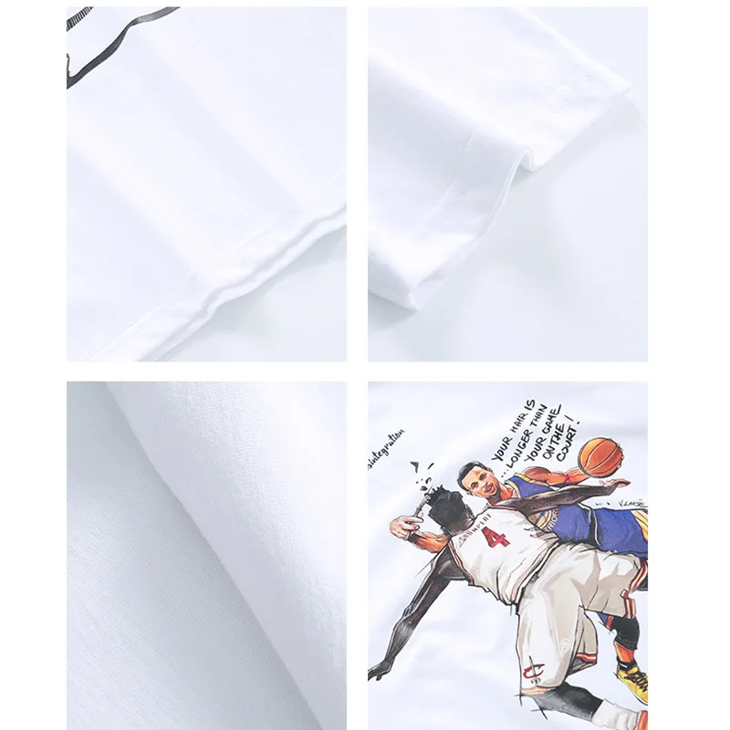 HFNF мяч мужчины/женщины хип хоп футболка лето круглый вырез сшивание хлопок