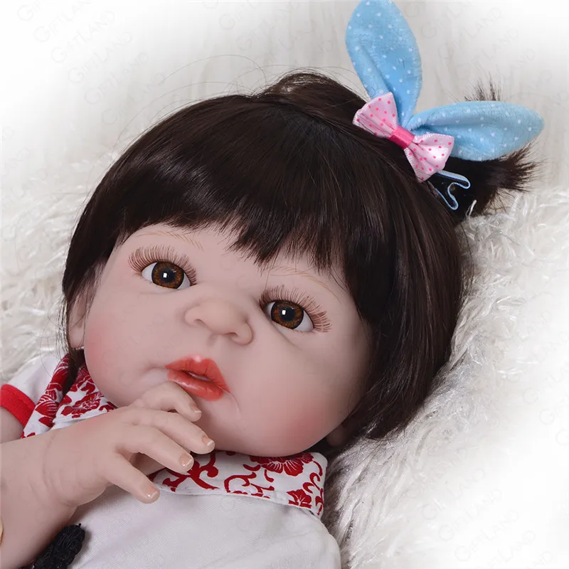 Reborn Baby Doll Bebe полный силиконовые Виктория Bonecas ручной работы кровать время Playmate