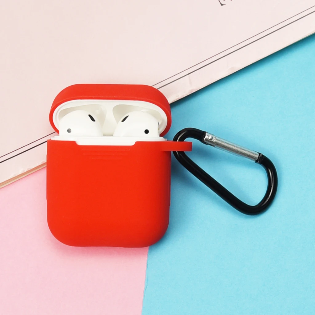 Чехол для наушников Apple AirPods 2 силиконовый чехол беспроводные Bluetooth наушники Air Pods
