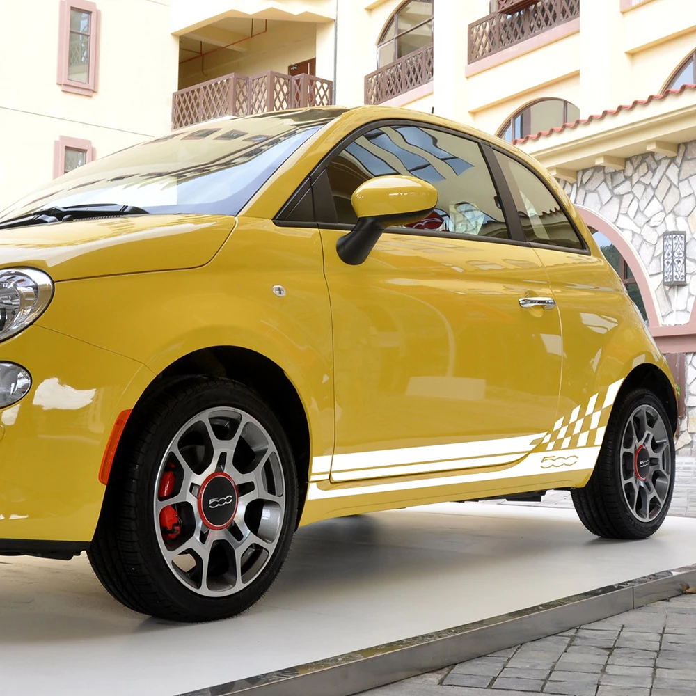 1 пара наклейки на боковые полосы для автомобилей Fiat 500 Bravo Palio|Наклейки