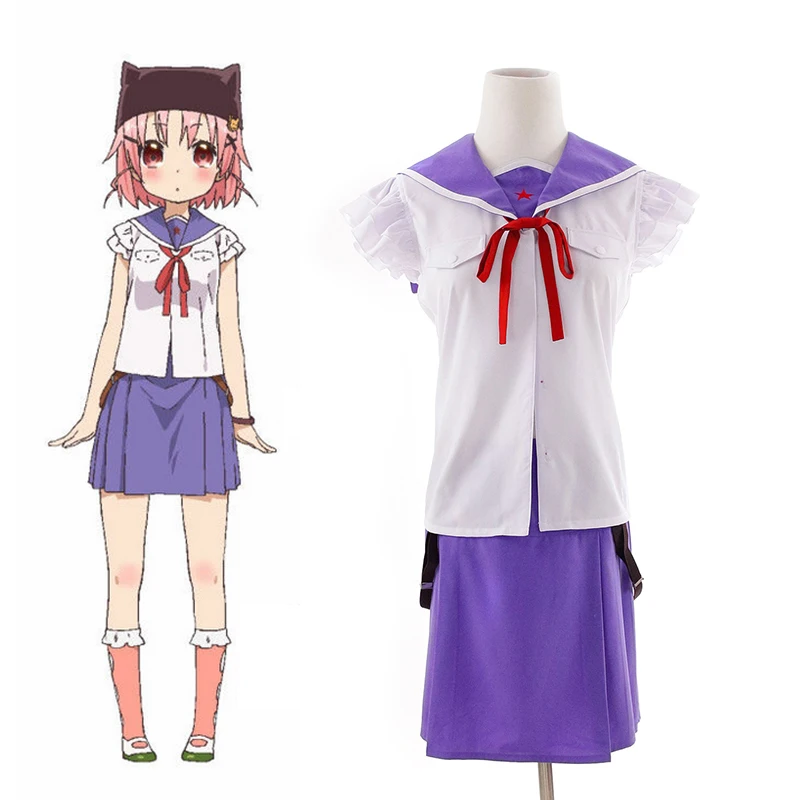 Японское аниме Школьный костюм для косплея в прямом эфире матросский такья Юка