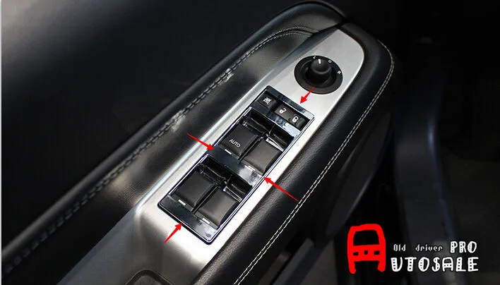 4 шт. накладки на подлокотники для Jeep Compass 2011 2012 2013 2014 2015|Хромирование| |