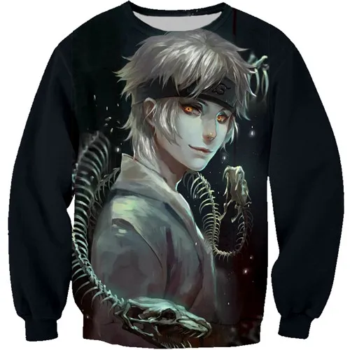 kids sweatshirt PLstar Cosmos Наруто толстовка с капюшоном детская одежда г. летние рубашки толстовки для мальчиков с Аниме Узумаки Наруто 3D толстовки пуловер с круглым вырезом - Цвет: kids sweatshirt