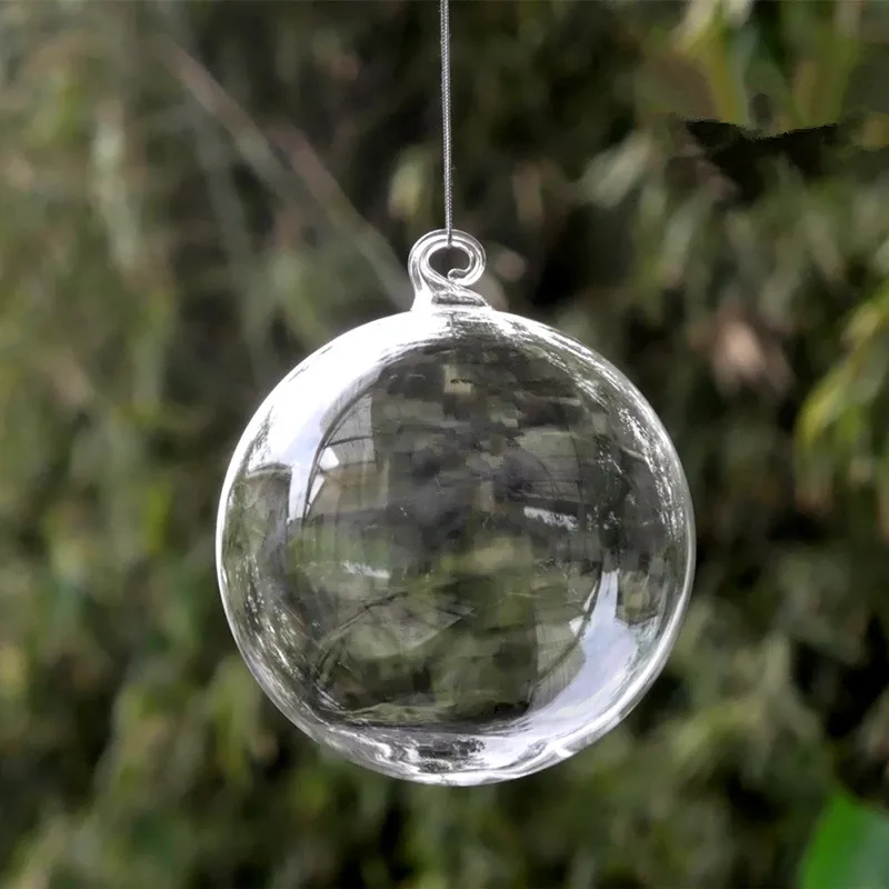 2pcs 15cm globes Маленькая упаковка 6 см, 8 см, 10 см, 12 см, 15 см, 20 см, Рождественский шар из прозрачного стекла, шар для отелей, школы, свадебное украшение, стеклянный шар - Цвет: 2pcs 15cm globes