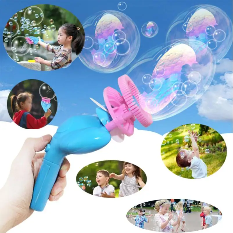 HIINST Забавный Лето Magic мыльные пузыри машина Bubble Maker мини вентилятор детский
