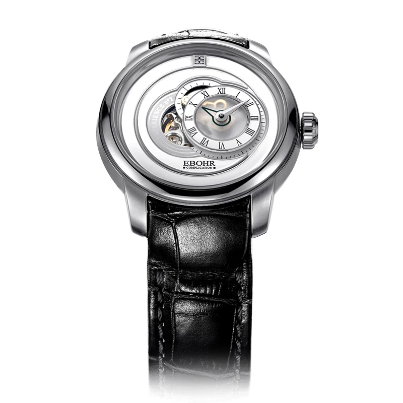 Бренд EBOHR роскошные механические мужские часы водонепроницаемые деловые