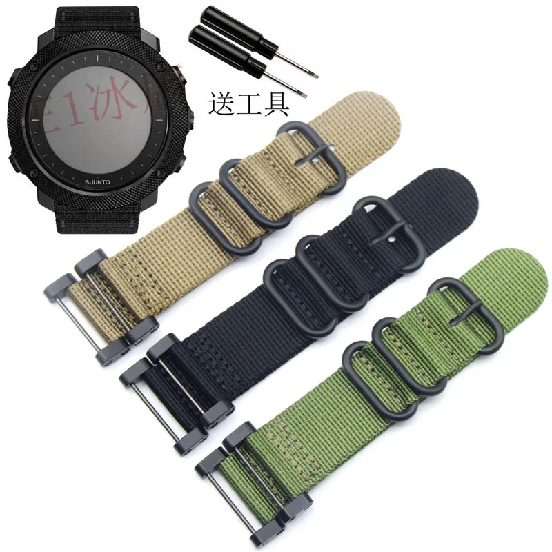 Новая распродажа для nato long Suunto Core нейлоновый ремешок набор музыкальных инструментов w Lugs адаптеры 24 мм Zulu Ремешки для наручных часов нейлоновый умный браслет для мужчин