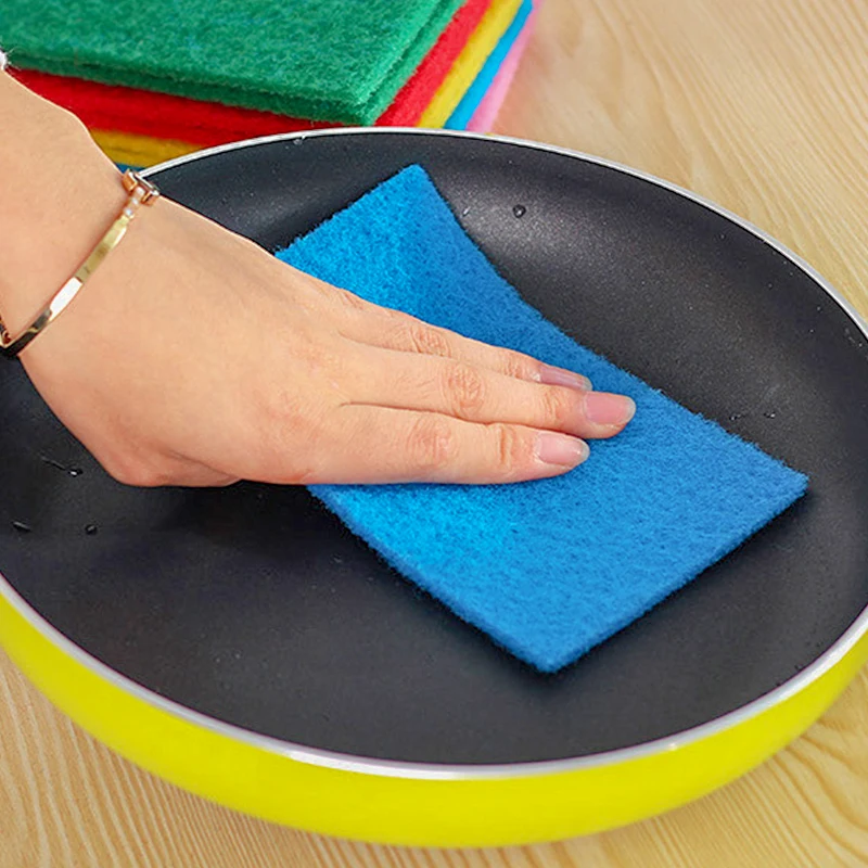 10 шт./компл. нейлон плюс тряпичная жесткая Чистящая кастрюля Удаление ржавчины