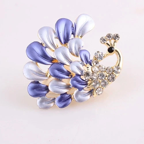 Noble peacock brooch Color paint a corsage | Украшения и аксессуары