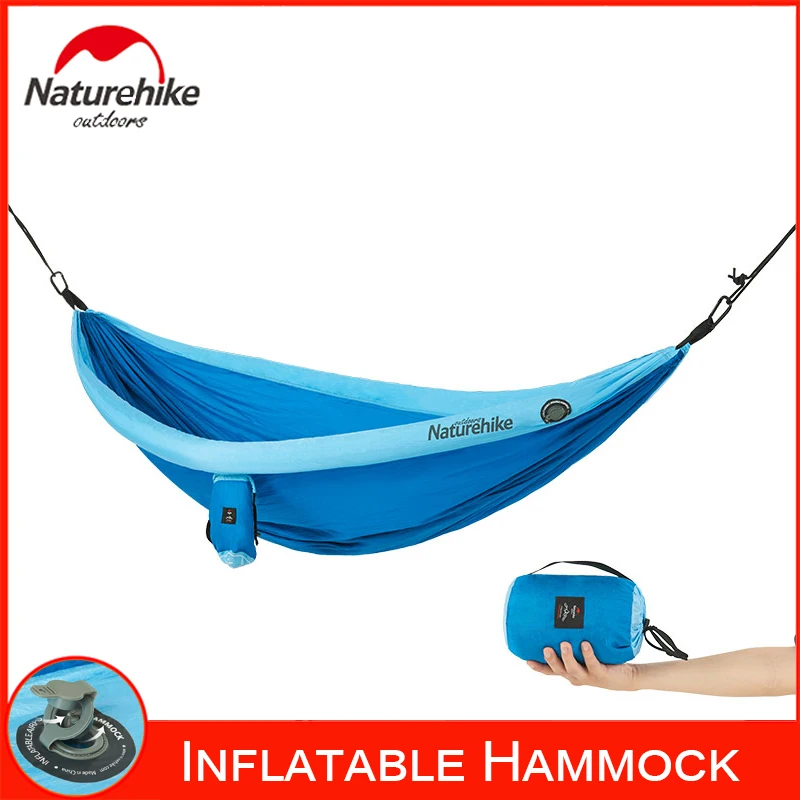 Портативный гамак Naturehike подвесная койка для кемпинга с надувными воздушными