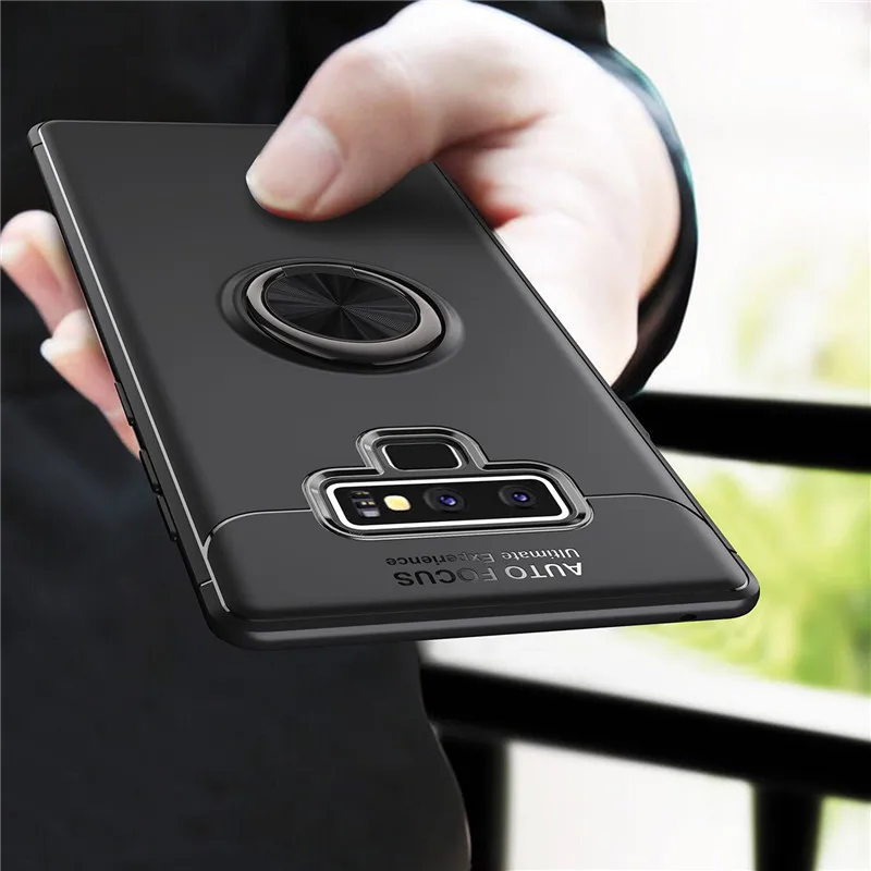 Для samsung Galaxy Note 9 автомобильный держатель с магнитным креплением кольцо TPU чехол
