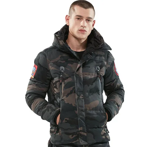 Мужская парка, зимние куртки, хлопок, Chaquetas Hombre, камуфляжное пальто, мужские повседневные камуфляжные куртки и пальто - Цвет: Camo Gray
