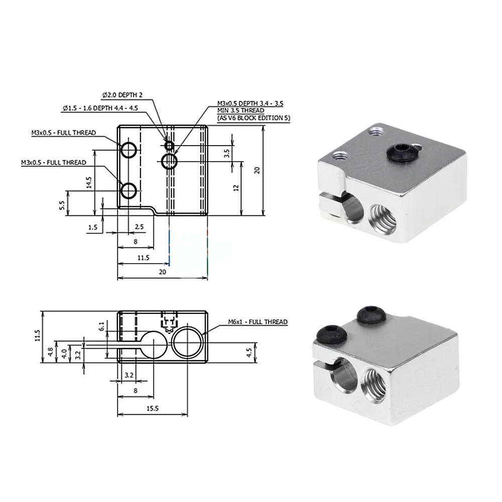 Комплект J-head V6 Volcano HotEnd с силиконовым носком для 3D-принтера Reprap сделай сам сопло