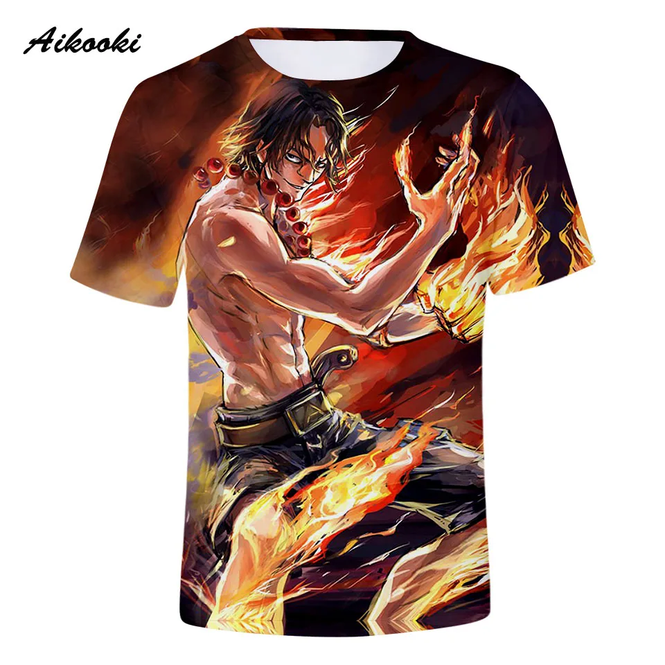 ONE PIECE 3D T-shirt Men/Women Tshirt Printing Golden Design Tees short Tops Boys/Girls T shirt Cool Shirts Clothes suit | Мужская