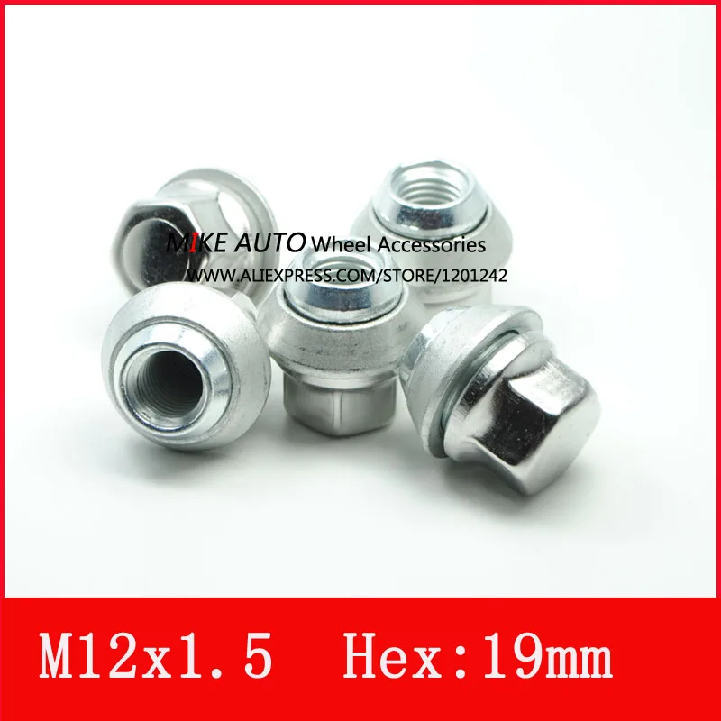 1PCS M12x1.5 REPLACEMENT WHEEL NUTS ALLOY 19MM FOR FORD /Kuga CORTINA EcoSport Fiesta FOCUS CHROME | Автомобили и мотоциклы