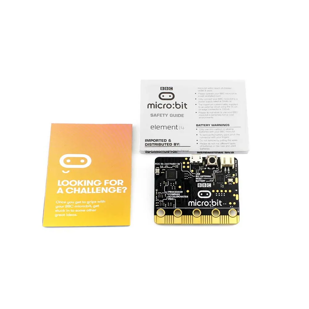 BBC micro: bit sense pack поставляется с разъемом edge несколькими распространенными