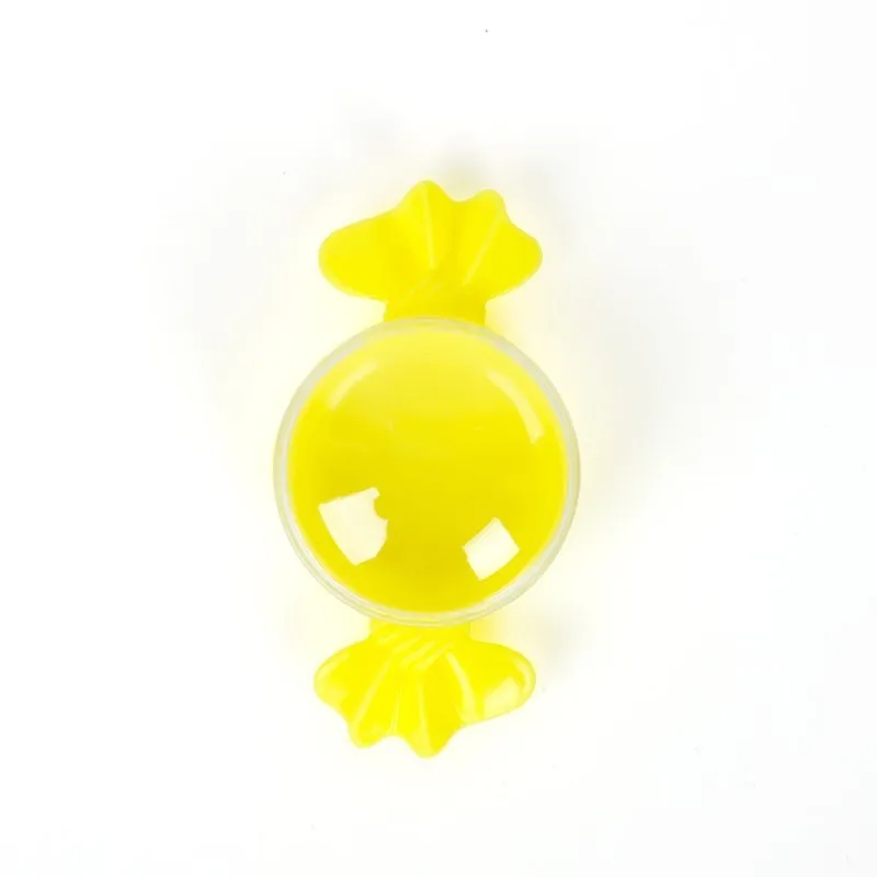 Yellow 12 шт./лот пластиковые конфеты форма коробка для конфет прозрачный круглый шоколадный подарок упаковочные коробки день рождения, детский душ Свадебные украшения - Color: Yellow